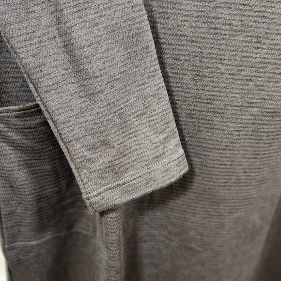 EQL by Kerrits $79 Large Gray Textured Cowl Neck Performance Equestrian - Picture 6 of 11